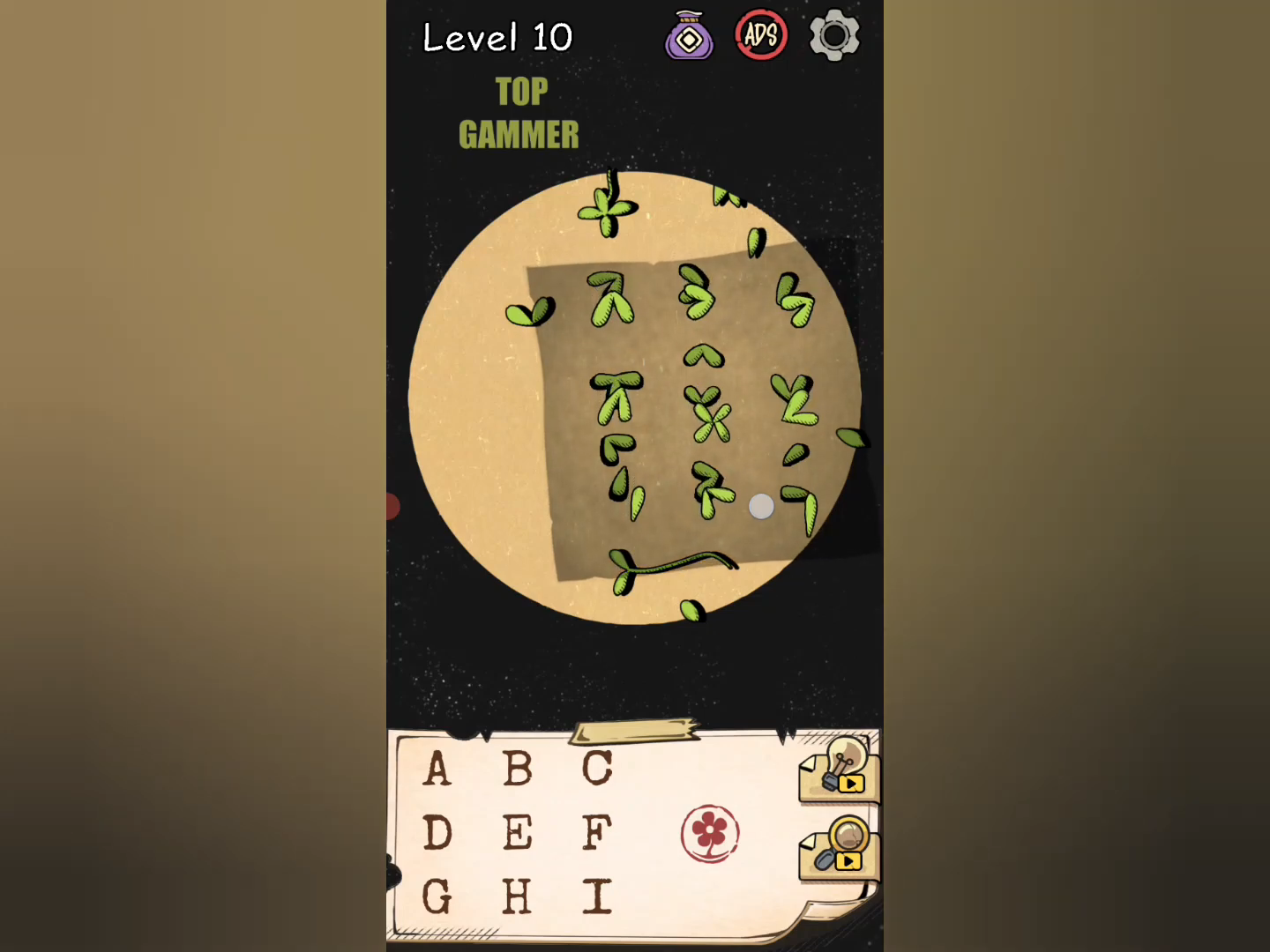 Flower Forest Word Puzzle level 10 Gameplay walkthrough solution Step 1