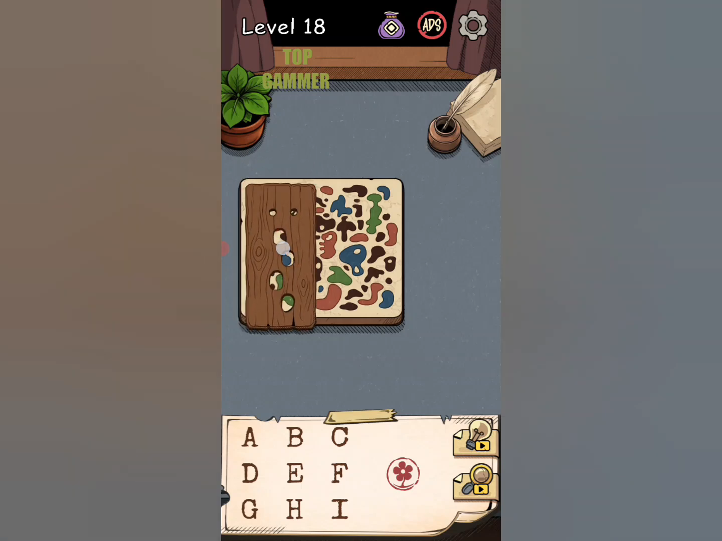 Flower Forest Word Puzzle level 18 Gameplay walkthrough solution Step 1