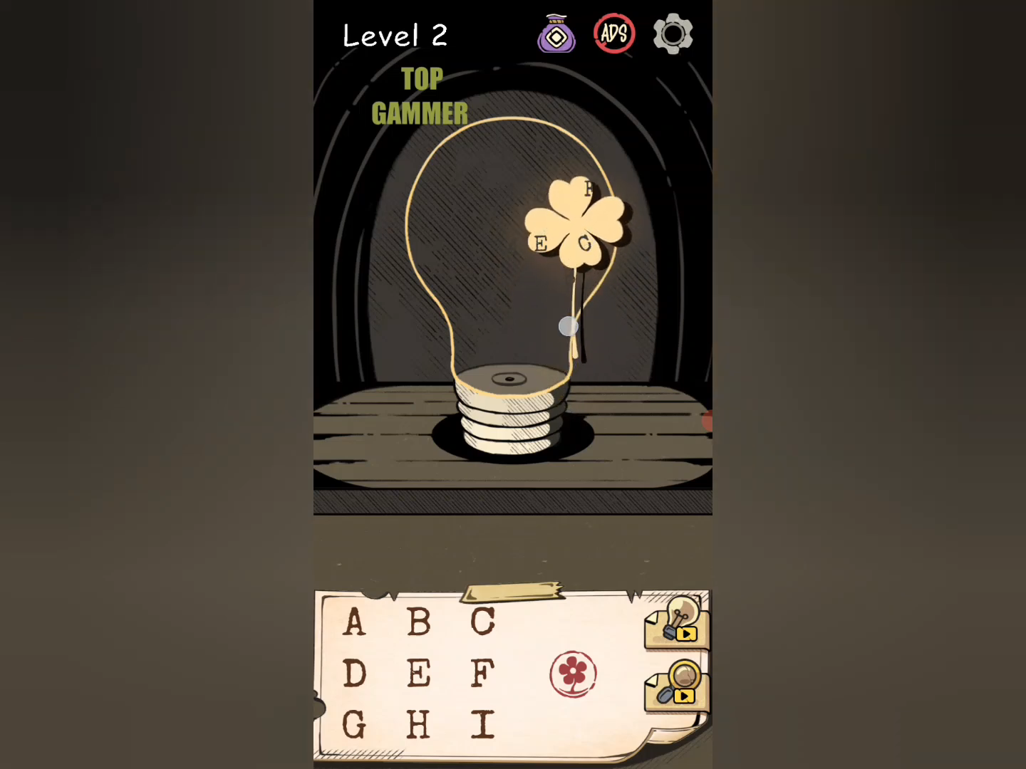 Flower Forest Word Puzzle level 2 Gameplay walkthrough solution Step 1