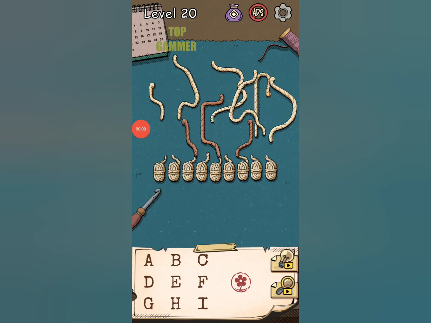 Flower Forest Word Puzzle level 20 Gameplay walkthrough solution Step 1