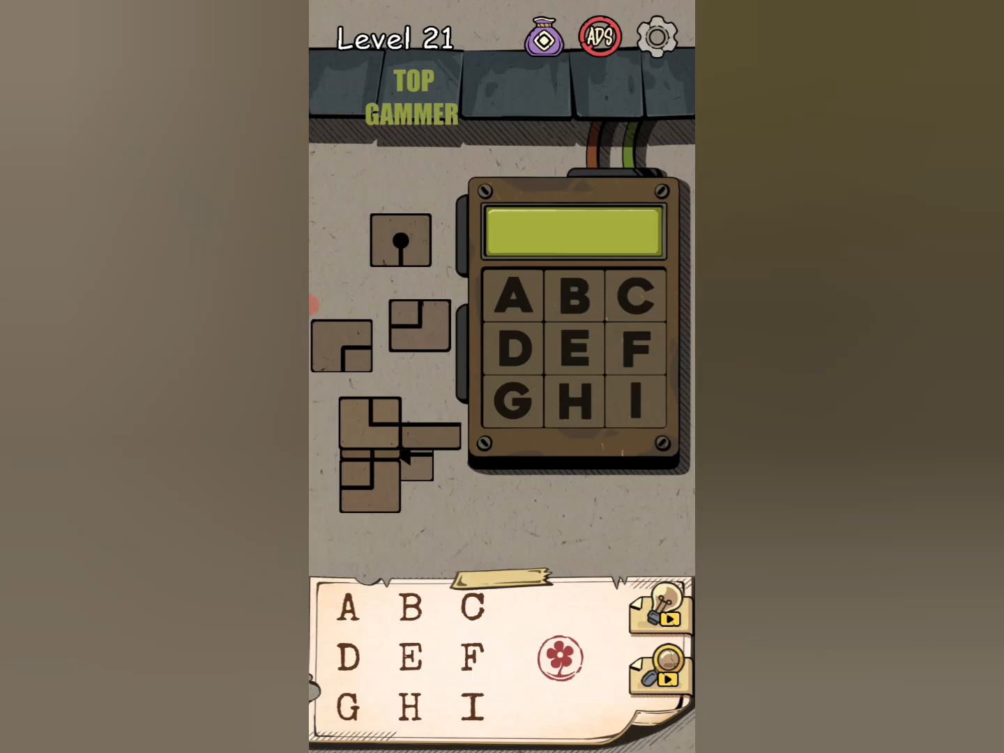 Flower Forest Word Puzzle level 21 Gameplay walkthrough solution Step 1