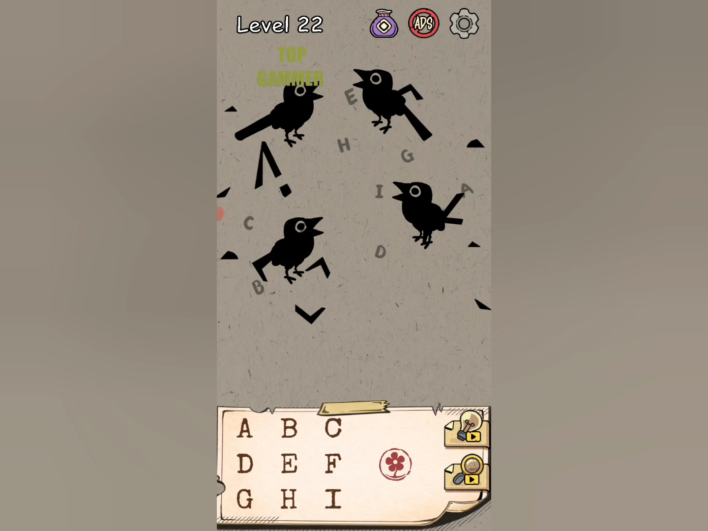 Flower Forest Word Puzzle level 22 Gameplay walkthrough solution Step 2