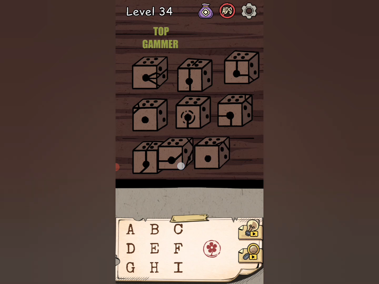 Flower Forest Word Puzzle level 34 Gameplay walkthrough solution Step 1