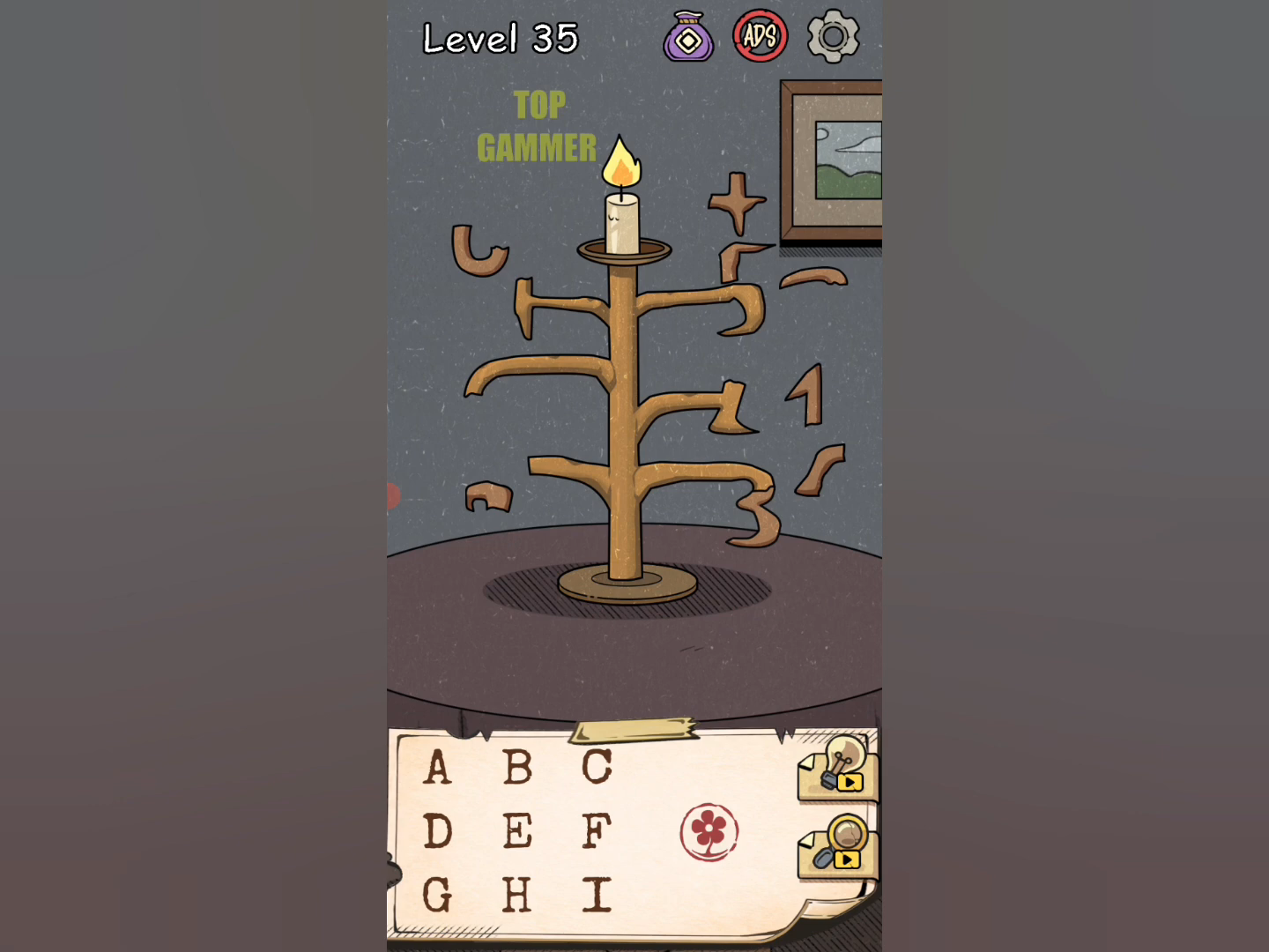 Flower Forest Word Puzzle level 35 Gameplay walkthrough solution Step 1
