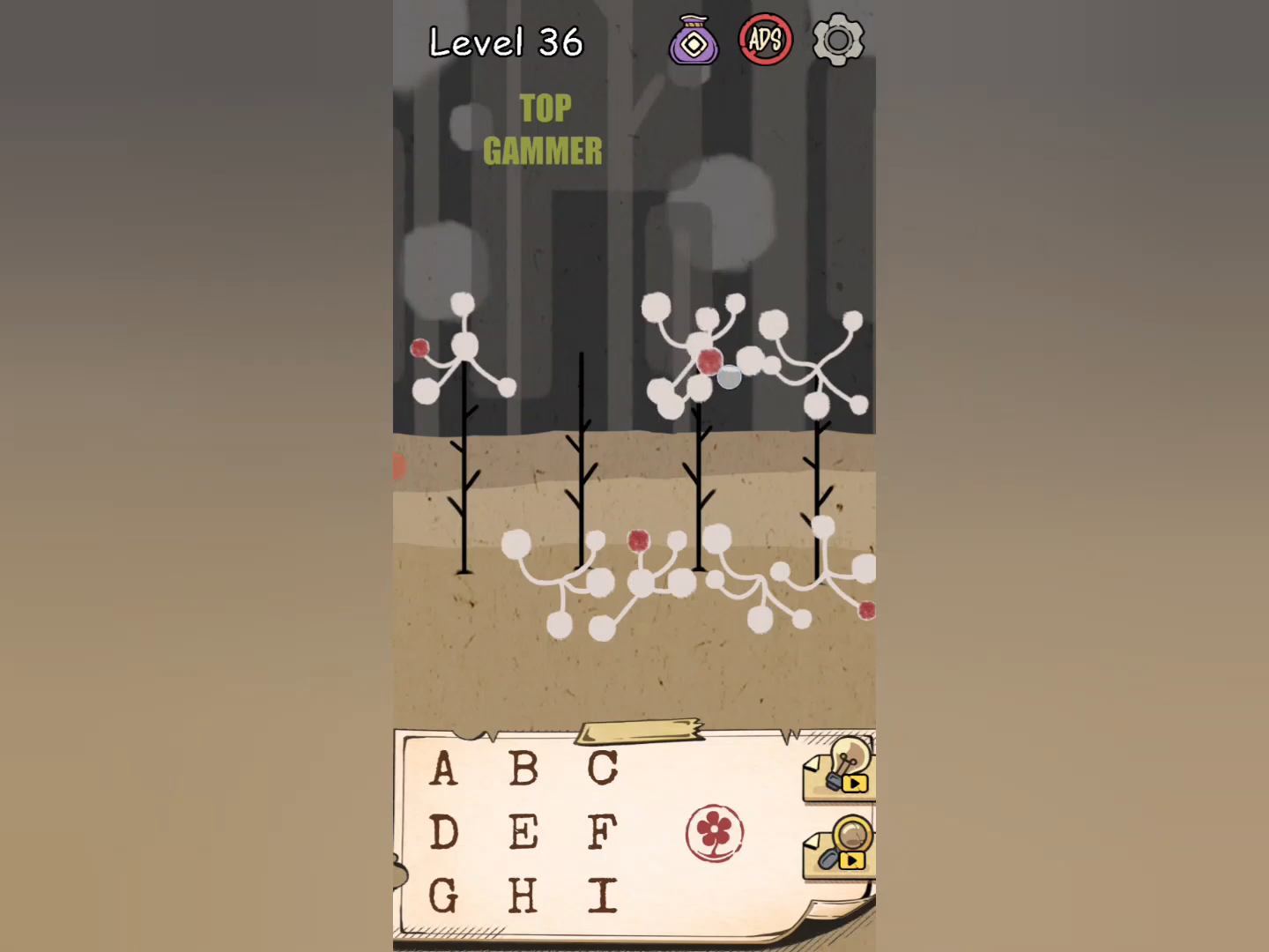Flower Forest Word Puzzle level 36 Gameplay walkthrough solution Step 1