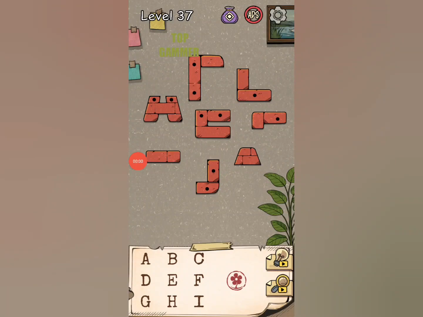 Flower Forest Word Puzzle level 37 Gameplay walkthrough solution Step 1