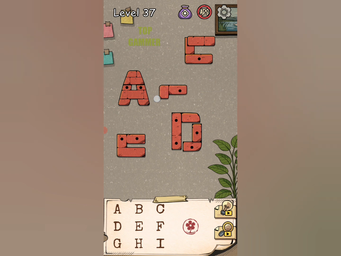 Flower Forest Word Puzzle level 37 Gameplay walkthrough solution Step 4