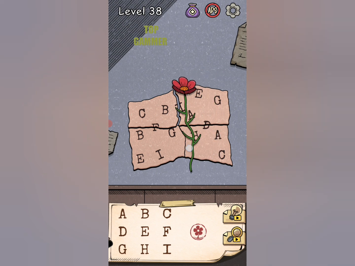Flower Forest Word Puzzle level 38 Gameplay walkthrough solution Step 4