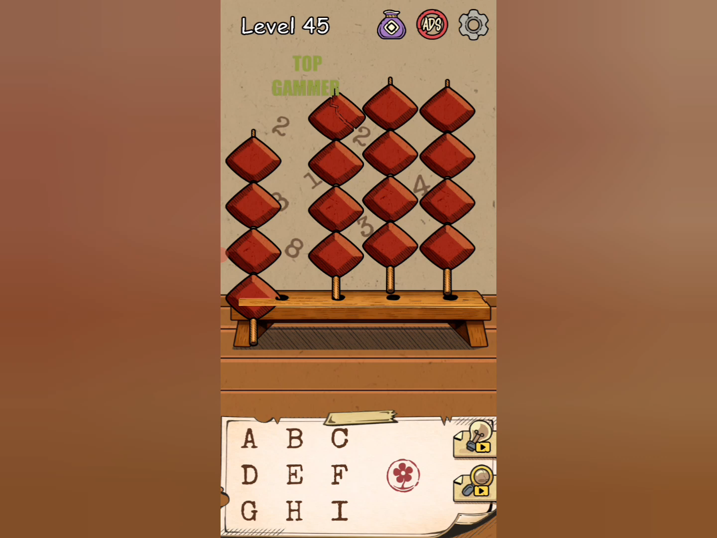Flower Forest Word Puzzle level 45 Gameplay walkthrough solution Step 2