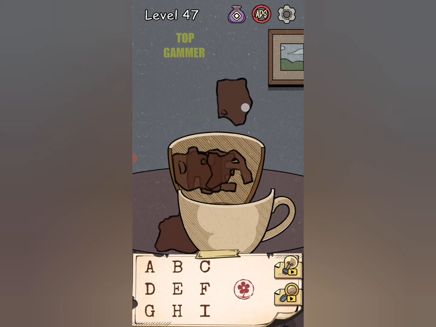Flower Forest Word Puzzle level 47 Gameplay walkthrough solution Step 1