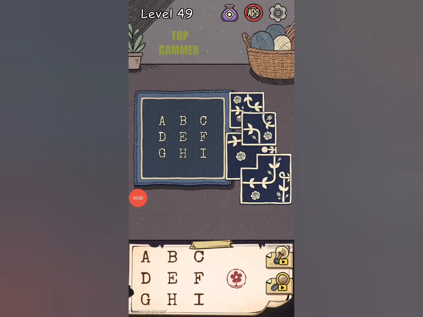 Flower Forest Word Puzzle level 49 Gameplay walkthrough solution Step 1
