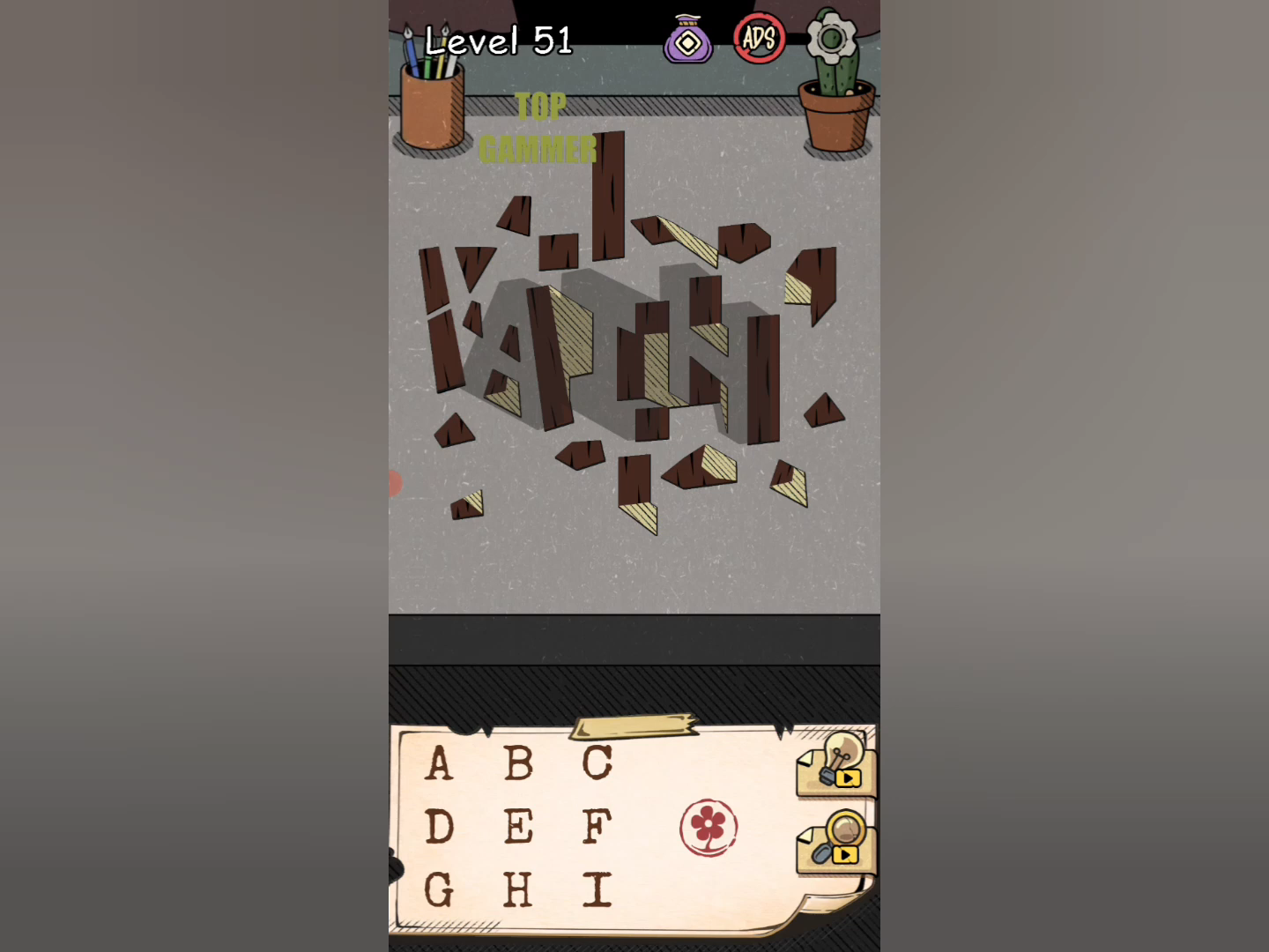 Flower Forest Word Puzzle level 51 Gameplay walkthrough solution Step 2