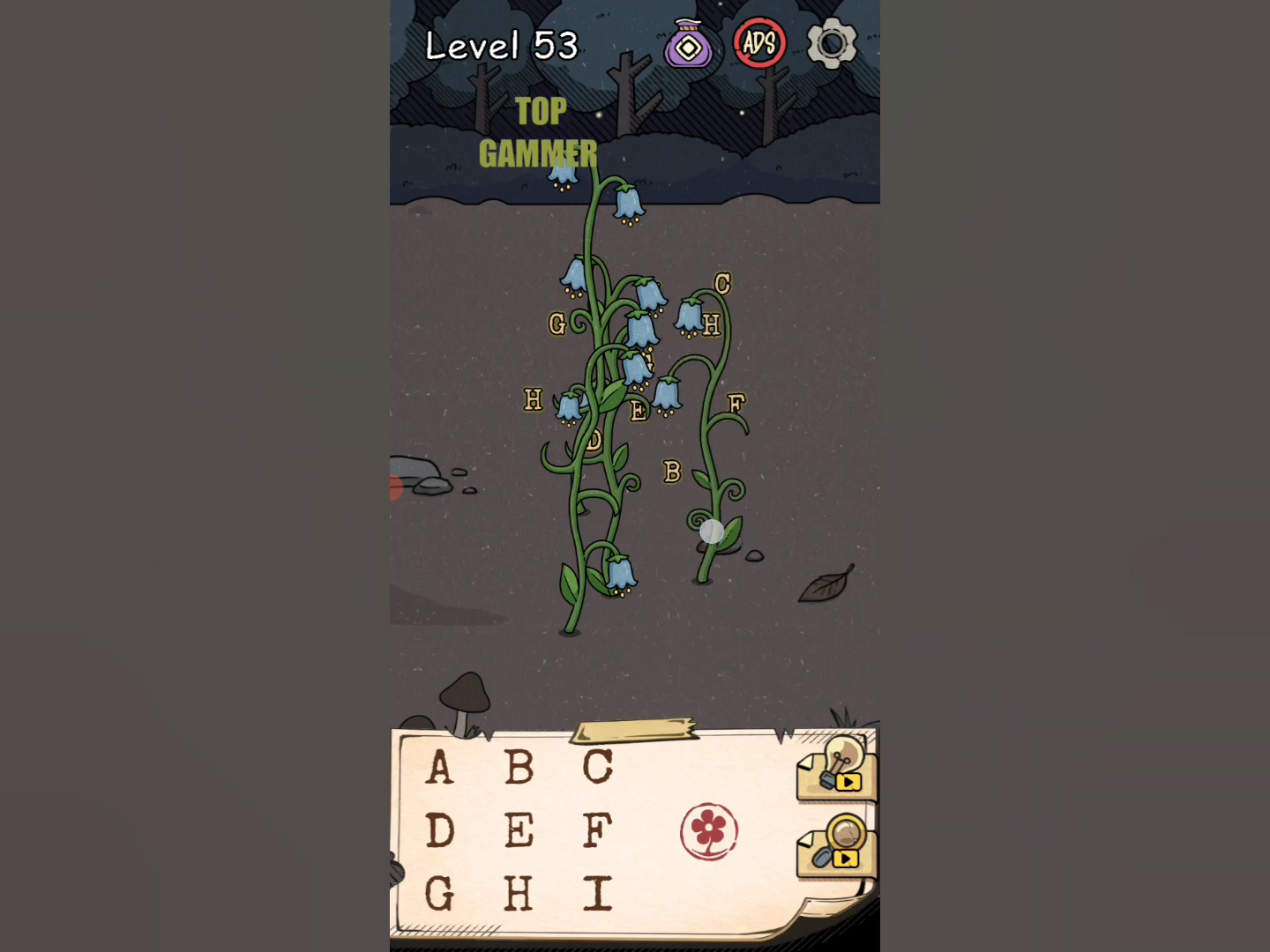 Flower Forest Word Puzzle level 53 Gameplay walkthrough solution Step 5
