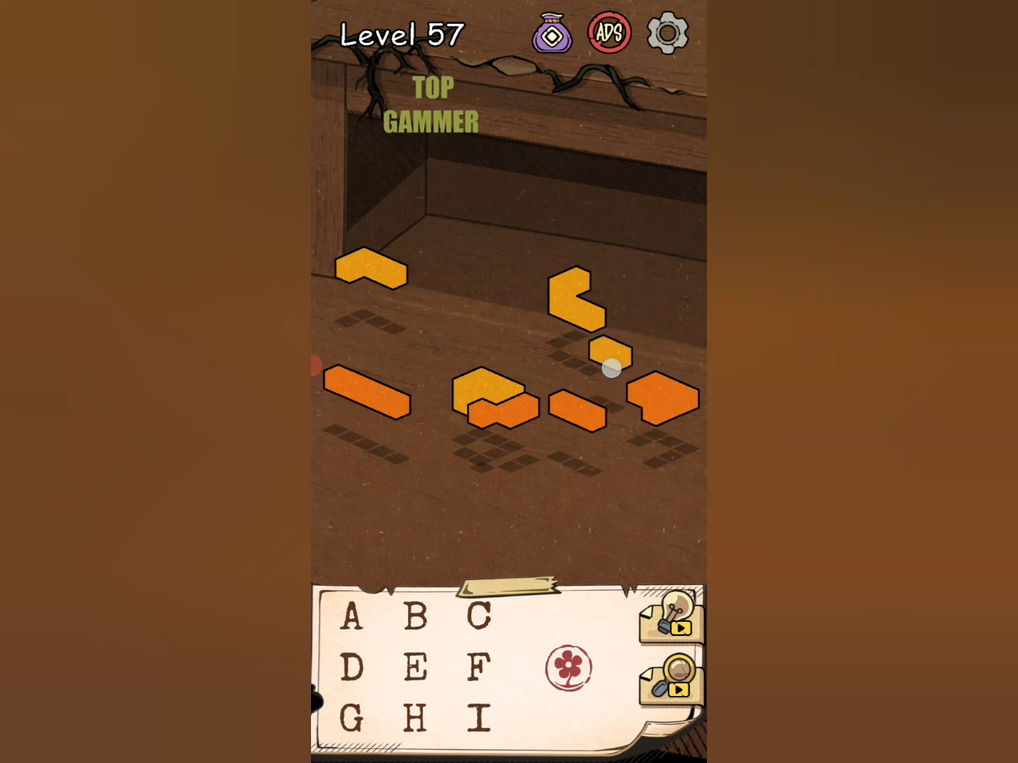 Flower Forest Word Puzzle level 57 Gameplay walkthrough solution Step 2