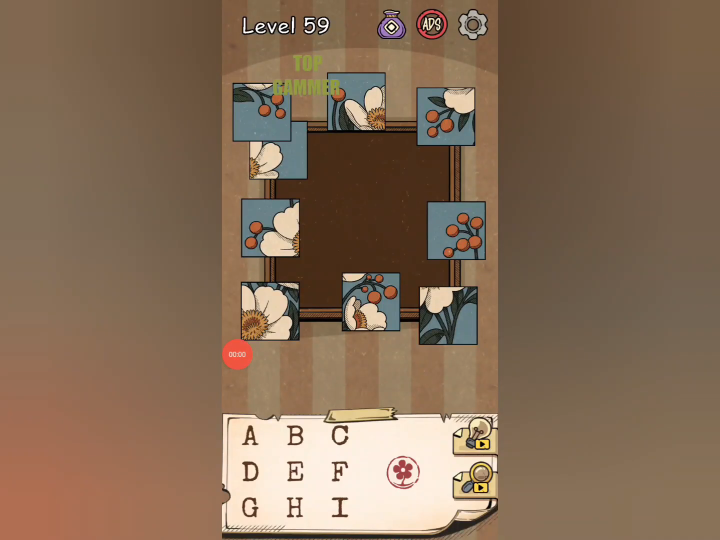 Flower Forest Word Puzzle level 59 Gameplay walkthrough solution Step 1