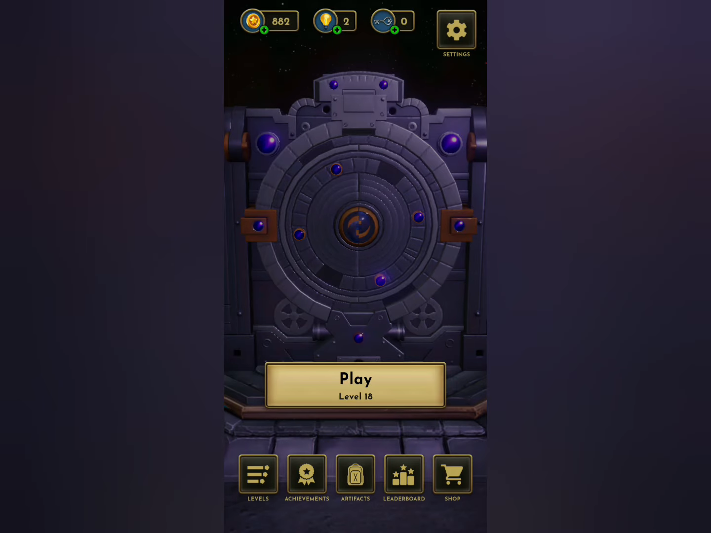 the vault: logic puzzle box level 18 Step 1
